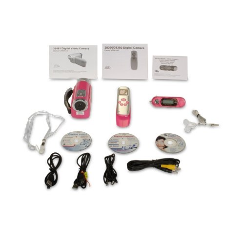 MP3プレーヤー型　超小型ビデオカメラ Amazon | Cyber Gearピンクビデオカメラ、カメラ、mp3プレーヤー