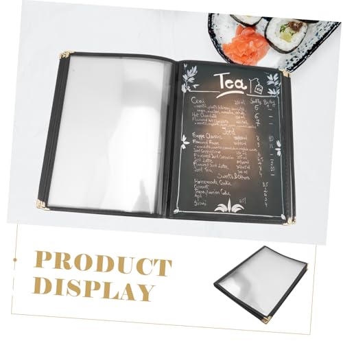 Couverture de menu transparente PVC protège-menu lavable contre les tâches