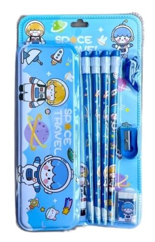 Image of Pack of 6 Stationery sets for birthday return gifts for boys and girls. Best Return gifts for kids party in bulk (Design 4)