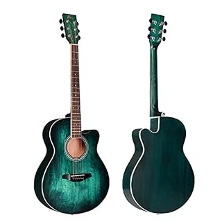 Winzz Guitare Acoustique Adulte, Guitare Folk Débutant Guitare Country et Folk (Bleu-verte, Cordes d’Acier, 40 Pouces) - Les Beatles, Paul McCartney, John Lennon, RIngo Starr, George Harrison Winzz Guitare Acoustique Adulte, Guitare Folk Débutant Guitare Country et Folk (Bleu-verte, Cordes d'Acier, 40 Pouces) – Image 3