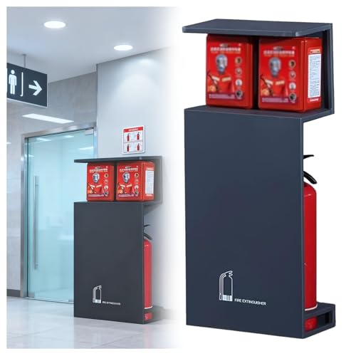 Feuerlöscher-Schrank aus Edelstahl, korrosionsbeständig und rostfrei, für Wohnungen und Einkaufszentren