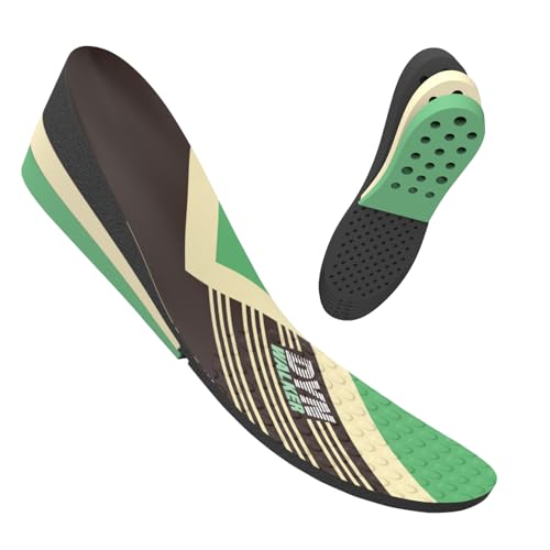 DynWalker Semelles Chaussures Augmenter Talon Ascenseur la Semelle Intérieure Confort Élastique Invisibles Homme Femme Amortissante 3 Couche 3-7,5 cm L