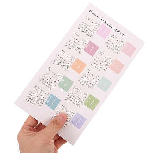 DOITOOL 10feuilles Onglets pour Agenda Onglets Mensuels pour Planificateur Autocollants pour Étiquettes de Mois de Page Index Intercalaires Adhésifs – vue 6