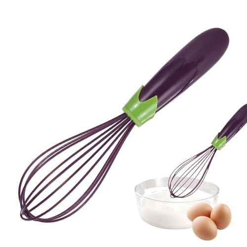 Batidores de cocina para cocinar, Batidores de silicona para cocinar | Batidores de huevos resistentes al calor Batidor de globos de silicona | Batidora de olla segura antiadherente Suministros de