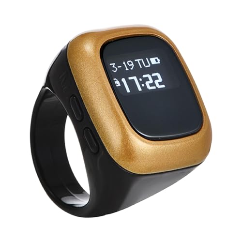 Vriusi Smart Ring Counter | Contatore portatile | Digital Finger Counter | Pray Tracker Ring, Smart Counter for Prayer, Allarme Clock Counter Finger, Conteggio ditale per Prayer Or Meditation