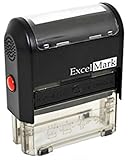 Self-Inking Christmas Rubber Stamp - Santa Signature - Red Ink