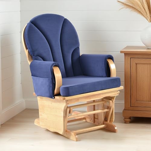 akucvor Rubber Wood Nursery Glider