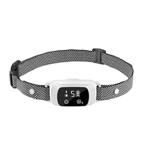 Dog Bark Collar,Anti Barking Collar With 5 Adjustable Sensitivity And Intensity Beep Vibration And Optional Shock Function,Rechargeable Smart Bark Collar For Small,Medium & Large Dogs #TOP1