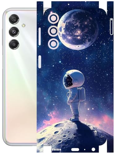 Image of AtOdds - Full Body Back Screen Guard Protector Film - Lamination Wrap Skin Sticker Compatible with Samsung Galaxy M34 (5G) | Scratchproof Matte Finish (Moon)