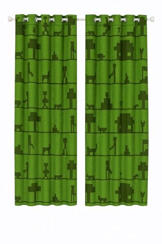 Minecraft Room Darkening Window Panels – Set of 2(42″ x