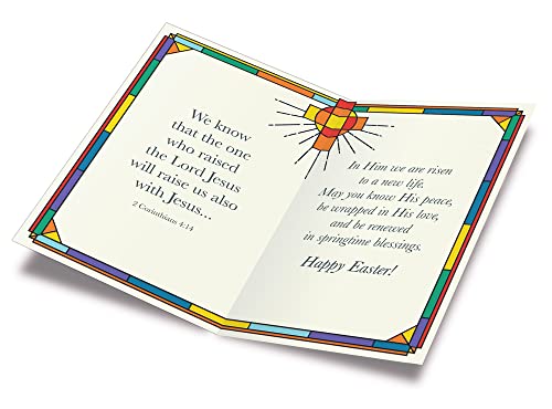 6 Pack Religious Easter Card, Prime Greetings, Made In America, Eco-Friendly, Thick Card Stock With Premium Envelope 5In X 7.75In, Packaged In Protective Mailer (6 Pack Religious) #TOP2