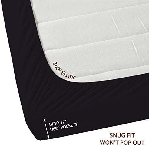 Callista 100% Cotton Sateen Sheet Set 400 Thread Count -Queen Size, Wrinkle-Free, Fade, Stain Resistant, Hypoallergenic -4 Piece Set -1 Flat Sheet, 1 Fitted Sheet and 2 Pillowcase -Neutrale Grey