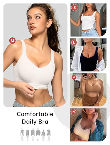 Image of OEAK Women Jelly Bra Wireless Anti Sagging Full Coverage Bras