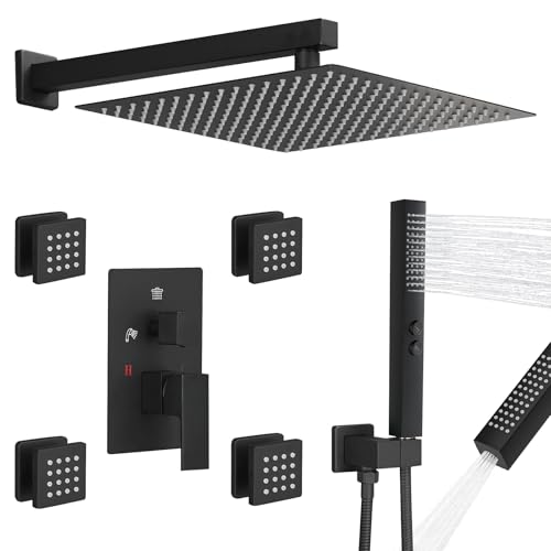 RUMOSE Rainfall Shower System with Body Jets
