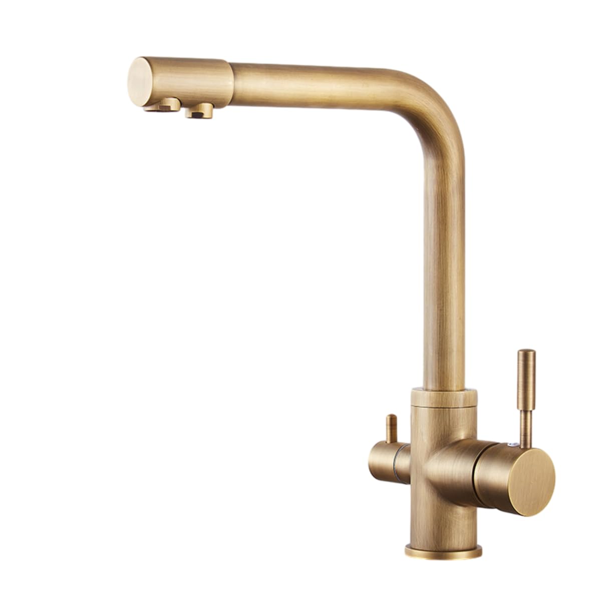 Robinet de cuisine eau potable 2 en 1 mitigeur rétro chaud froid