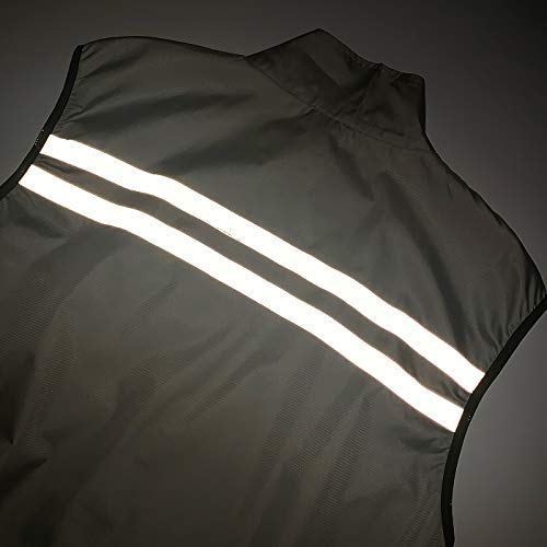 Image of bpbtti Men's Hi-Viz Safety Running Cycling Vest Sleeveless Windbreaker vests- Windproof and Reflective
