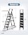 SOLADDER 6 Step Ladder for 12 Feet High Ceiling, Folding Step Stool with Handgrip & Anti-Slip Wide Pedal, Portable Lightweight Aluminum Stepladder for Kitchen, Home (300 lbs Capacity) - Black