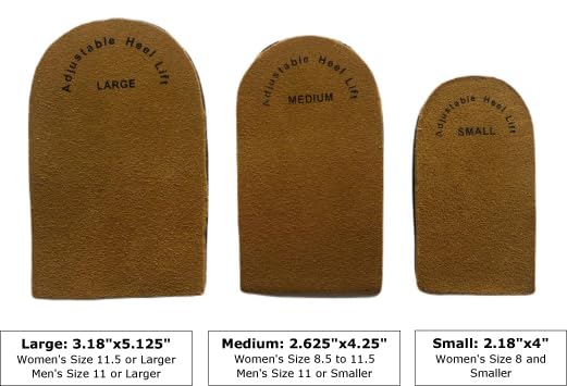 Image of Therapist's Choice Adjustable Orthopedic Heel Lift for Heel Pain and Leg Length Discrepancies -2 Pack (Medium)