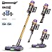 AlloyMove Cordless Vacuum Cleaner, 80Min/50Kpa/550W Vacuum Cleaner for Home, Rechargeable Stick Vacuum Cleaners with Wall-Mount Charging Station&Anti-Tangle, Lightweight Vacuum for Pet Hair/Carpet A05