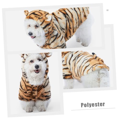 Disfraz para perro con estampado de tigre talla S miniatura 3