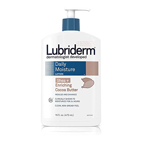 Lubriderm Skin Nourishing with Shea & Cocoa Butters Moisturizing Lotion 16 oz (Pack of 6) by JOHNSON & JOHNSON CONSUMER COMPANIES, INC.