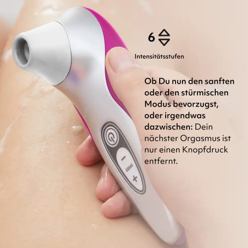 Womanizer Pro40 Klitoris-Sauger für Frauen - Klitoris Stimulator Auflege-vibrator mit 6 Intensitätsstufen - Leises Wasserdichtes Sexspielzeug für sie - magenta