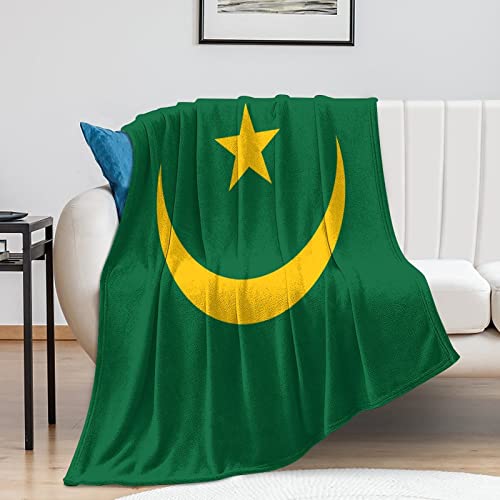 Couverture Mauritanie en peluche pour canapé plaid chaud réversible 127x152