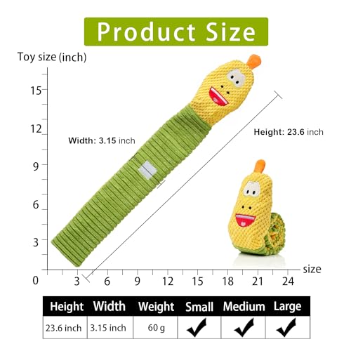 Image of Sedioso Dog Toy Pack for Large Dogs, (3-Pack) Stuffless Dog Toys for Aggressive Chewers, Extra Long Durable Squeaky Dog Toy, Dog Puzzle Toy for Small, Middle, Large Breed