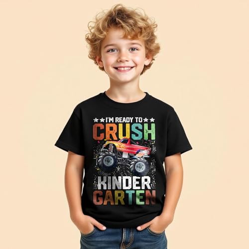 Personalized Im Ready to Crush Kindergartens Tshirt, Kindergarten Shirts for Boys, Back to School Shirt2