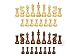 House of Chess - Tournament Chess Set Pieces - Unique Staunton Golden Acacia Wood/Boxwood - King Height: 3.75