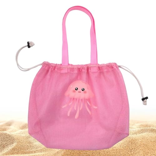 Almacenamiento plegable para vacaciones junto al mar con bolsa de malla para juguetes de playa 7
