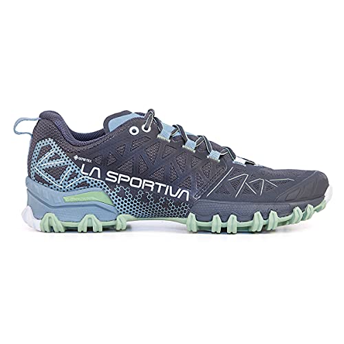 La Sportiva Damen Bushido II GTX Traillaufschuhe, Carbon/Mist, 37.5 EU