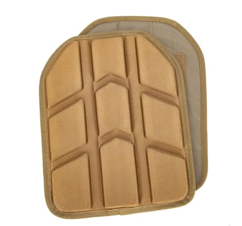 Redemption Crusader 2.0 Advanced Vest Pads Front and Back (Foam Pad, Brown)