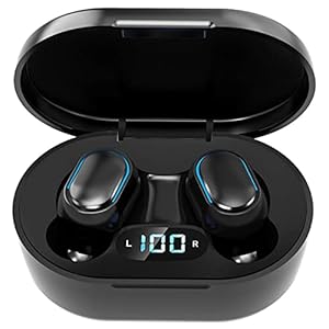 JOKBEN Wireless Headphones, True Wireless Earbuds with Led Display Charging Case, HD HiFi Stereo, One-click Smart…