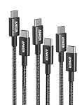 Anker – Anker 100W USB C Kabel PD 3.0 [3 Stück 1m+1,8m+3m], Schwarz