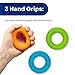 RMS Hand Grip Strengthener, Finger Exerciser, Grip Strength Trainer 6 Pieces Kit for Finger, Wrist, Carpal Tunnel, Arthritis Pain Relief. Stress Relief - Occupational Equipment for Disabled