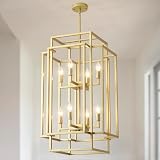 FOVICY Gold Lantern 8-Light Chandelier