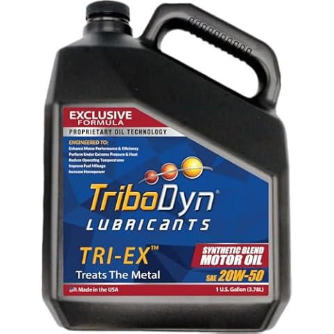 TriboDyn TRI-EX Synthetic Blend SAE 20W50 Oil (1 Gallon) Cover
