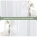 PONY DANCE Cortinas Translucidas Dormitorio - Visillos Blancos Cortos Confeccionados con Ojales/Paneles...