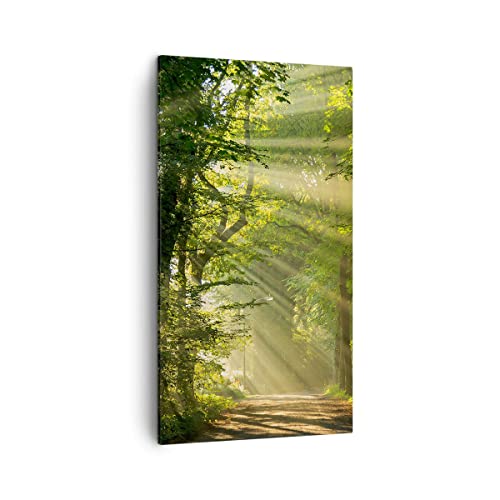 Tableau Décoration Murale Nature : Forêt Verticale 45x80 cm Pour Salon