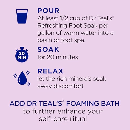 Dr Teal’s Pure Epsom Salt Foaming Bath, Schaumbad für Beruhigung und Schlaf, mit Lavendel. 1 l.