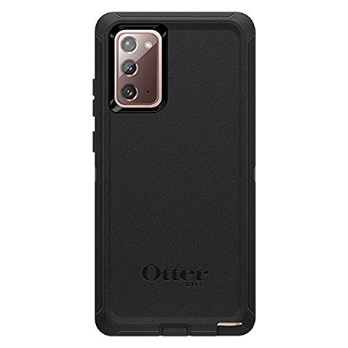 Samsung Galaxy Note 20 5G Factory Unlocked Android Cell Phone, Mystic Gray & OtterBox Defender Series SCREENLESS Edition Case for Galaxy Note20 5G - Black (77-65251)