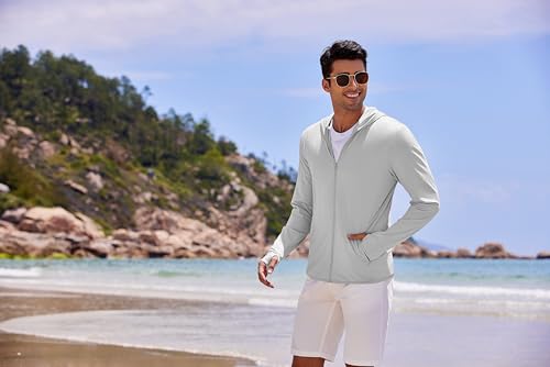 Coofandy Upf 50+ Long Sleeve Jacket For Men Light Full Zip Uv Fishing Hiking Shirt With Pockets thumb #2