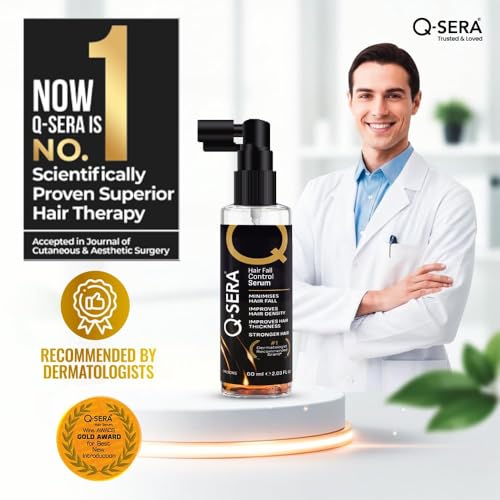 Image of QSERA Hair Growth Serum 20 Days Hair Fall Control Solution|Dermatologist-Recommended|Strengthens Roots, And Promotes Thicker, Healthier Hair|Proven Choice| Superior Over Redensyl, For Men & Women