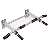 Lions Pull Up Bar, Wall Mountain Bar Bracket Stand for Pull-Ups Chin Ups Fitness Exercise Home Gym Strength Training Upper Body Workout Station, Maximum 300kg Weight Capacity, Non Slip Hand Grips