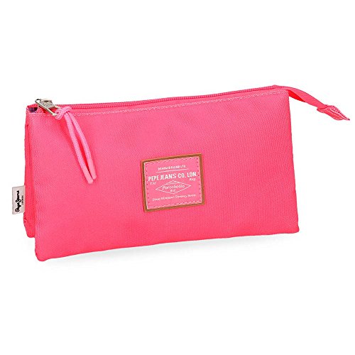 Preisvergleich Produktbild Pepe Jeans Cross Dreifaches Federmäppchen Rosa 20x12x5 cms Polyester