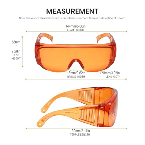 Image of Calabria Fit Over Safety Glasses | Polarized Sunglasses Over Glasses | Wrap Around Anti-Fog | Scratch Resistant | Unisex