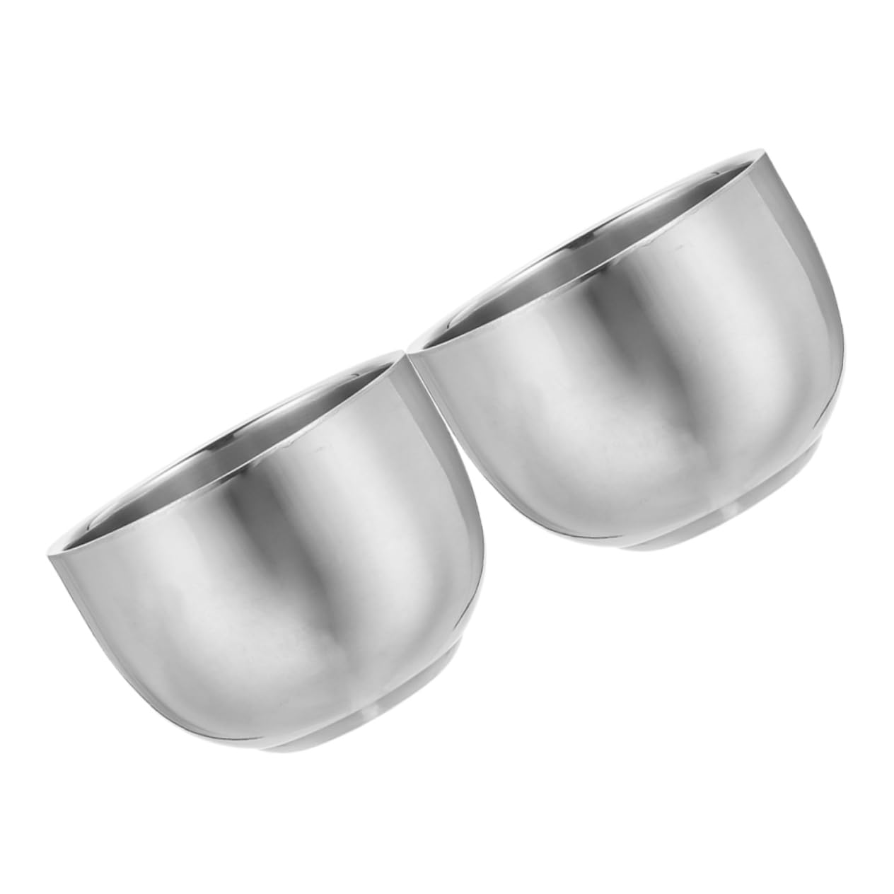 FOMIYES Shave Soap Bowl 304 Stainless Steel Shaving Dish Double Layer Foaming Shaving Mug