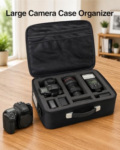 Image of Luxtude Extra Large EVA Case with Foam, Hard Camera Organizer Case