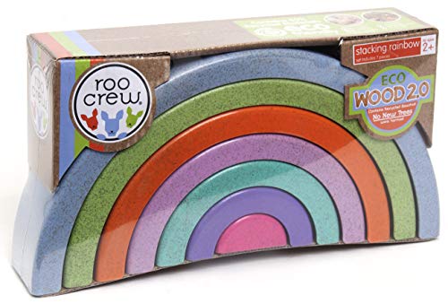Roo Crew Eco Wood 2.0 Stackable Rainbow 7pce Set